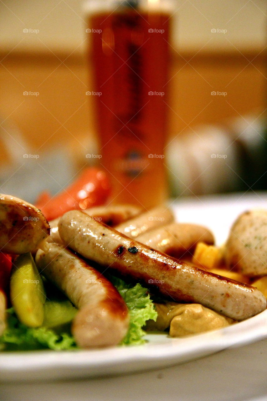 Sausages and beer... who needs more