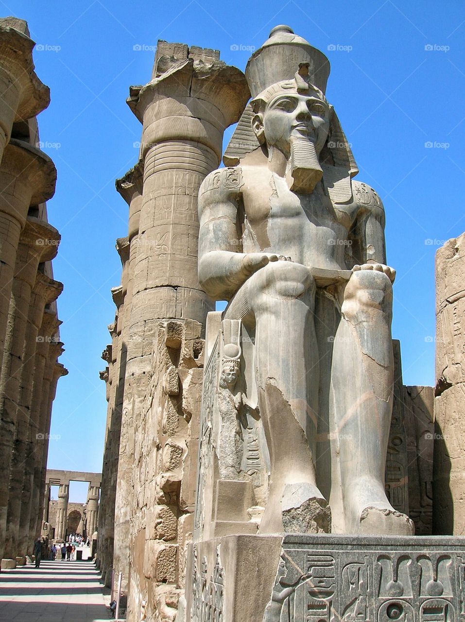 View of ramses II statue