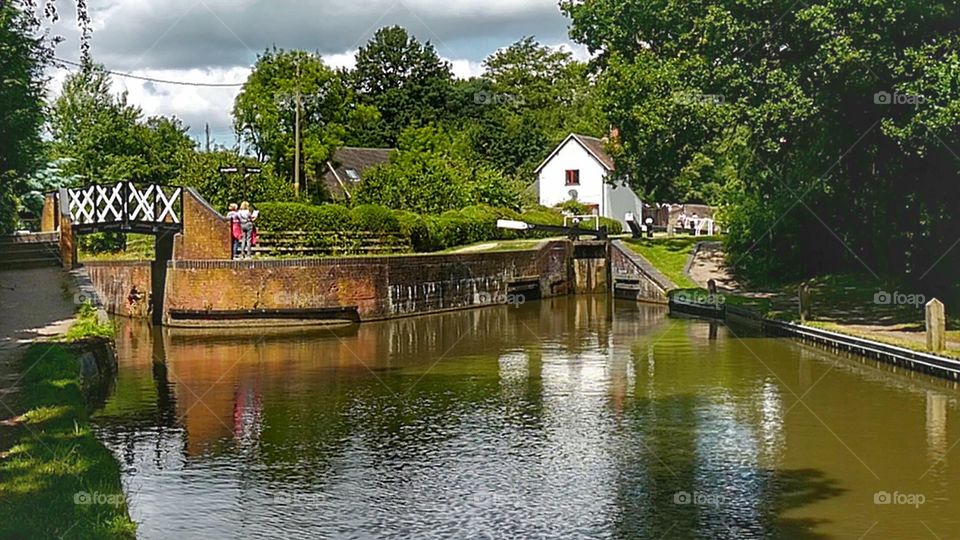 Canal. English canal on a summers day