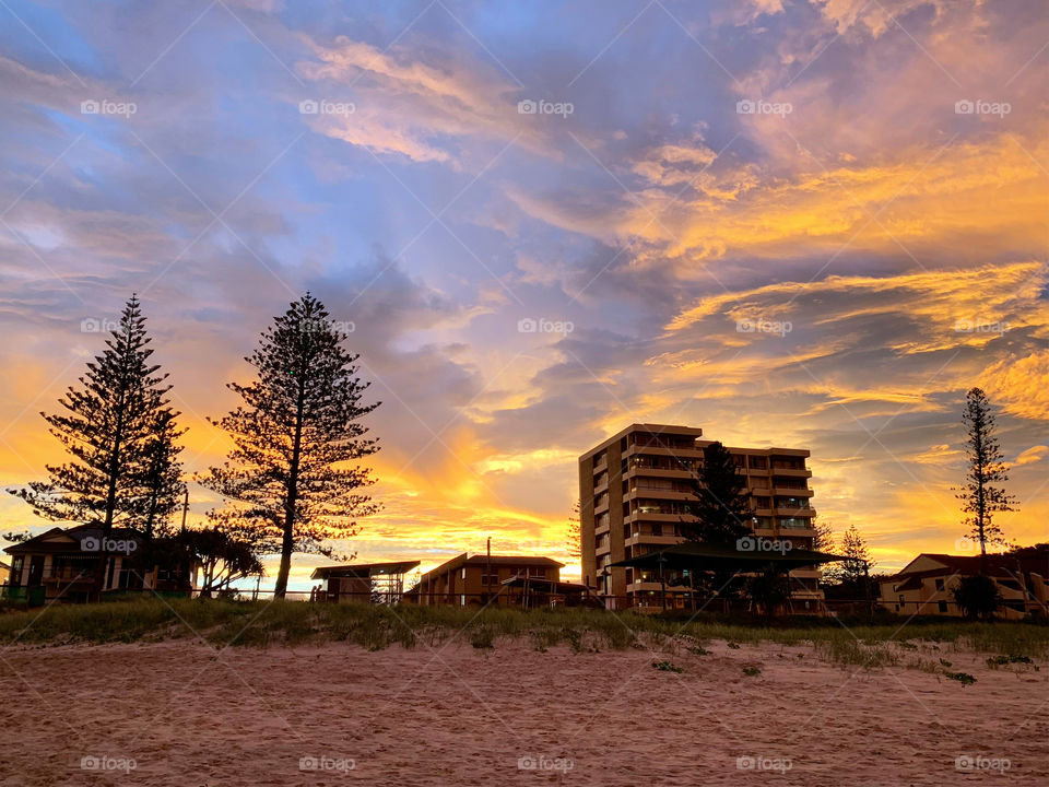 Sunset, Dawn, Sun, Landscape, Sky