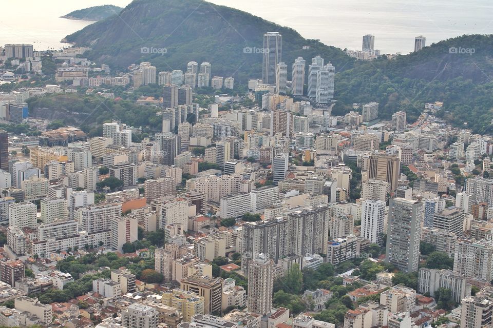 City near the mountain