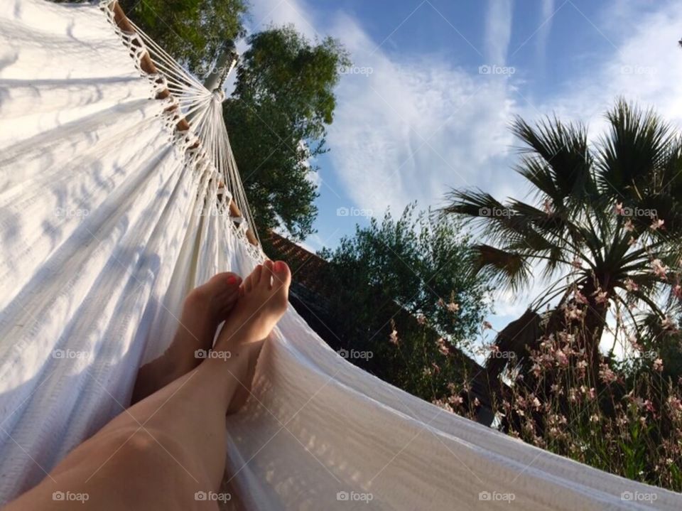 On the hammock 