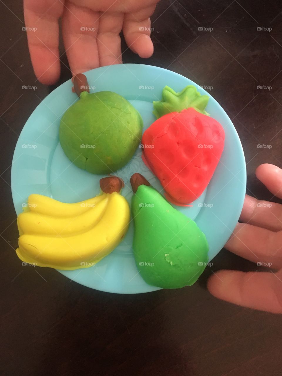 Play doh fruit creations 