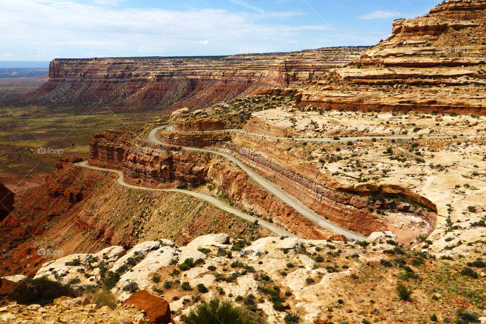 Moky dugway.Arugged road in Utah,United States 