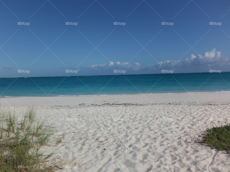 Turks and Caicos white sand beach