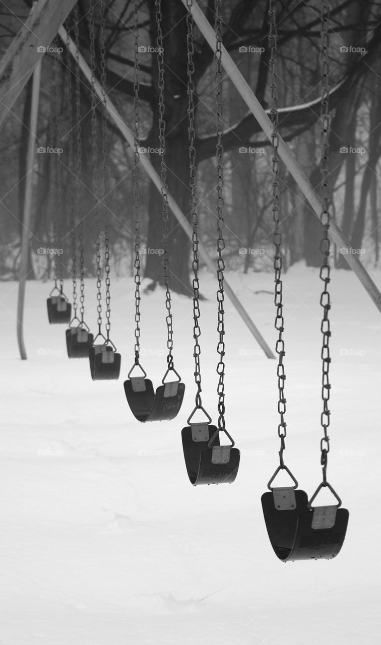 Abandoned. winter's playground