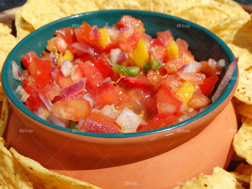 Colorful Pico De Gallo Salsa