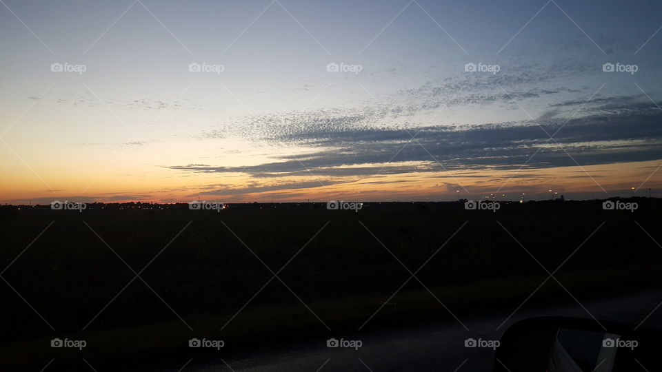 Sunset in texas