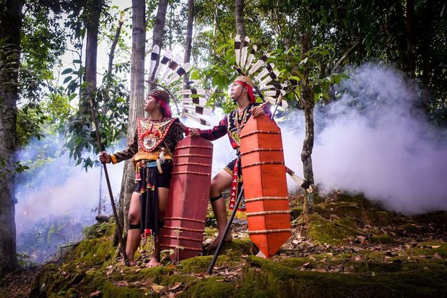male dayak kenyah from borneo