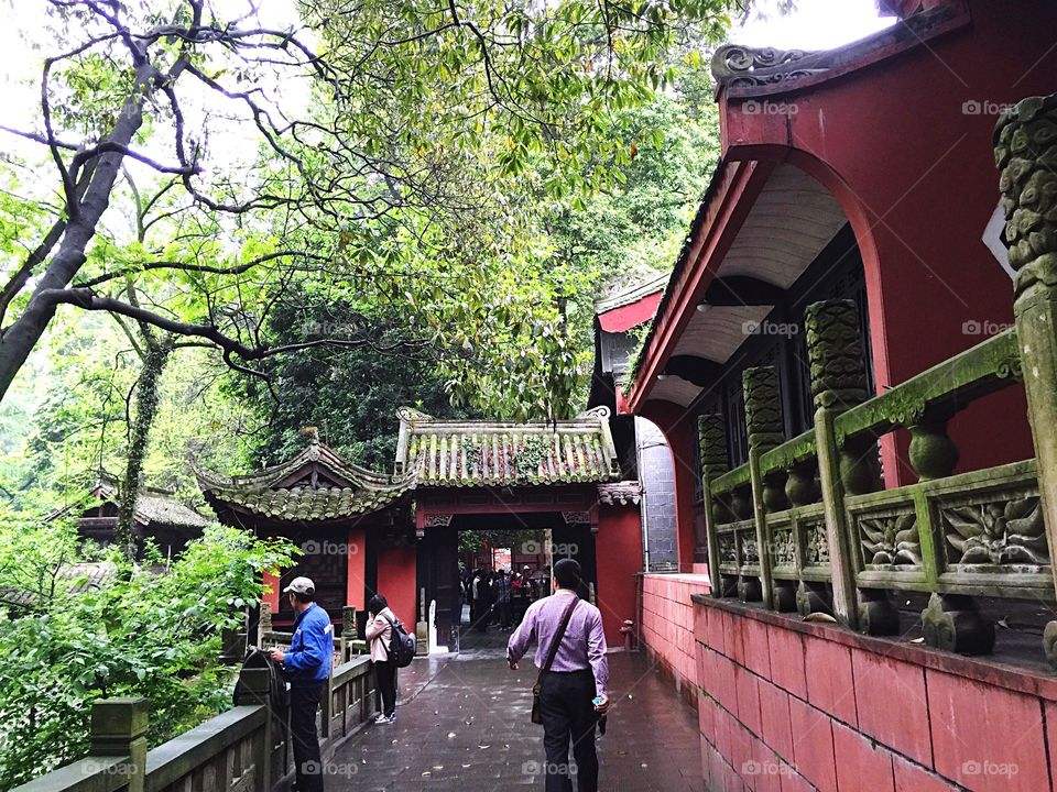 Ancient style architecture in Chengdu China 