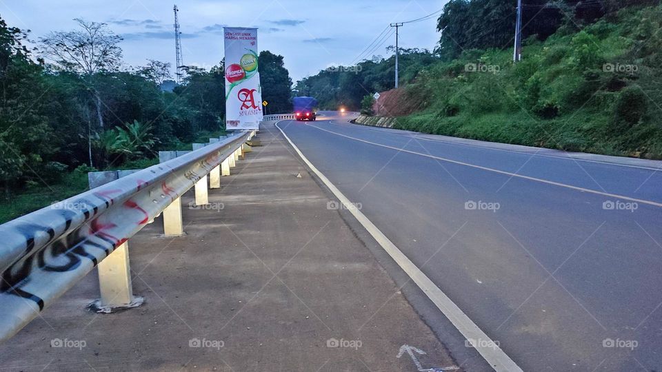 a road in the afternoon