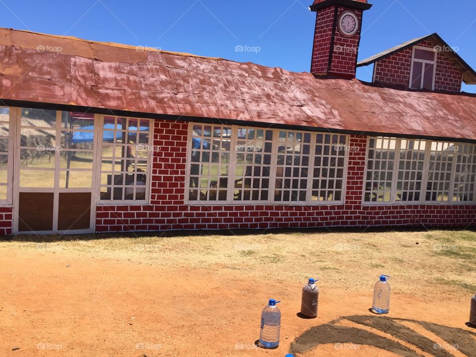 Model of ancient post office 