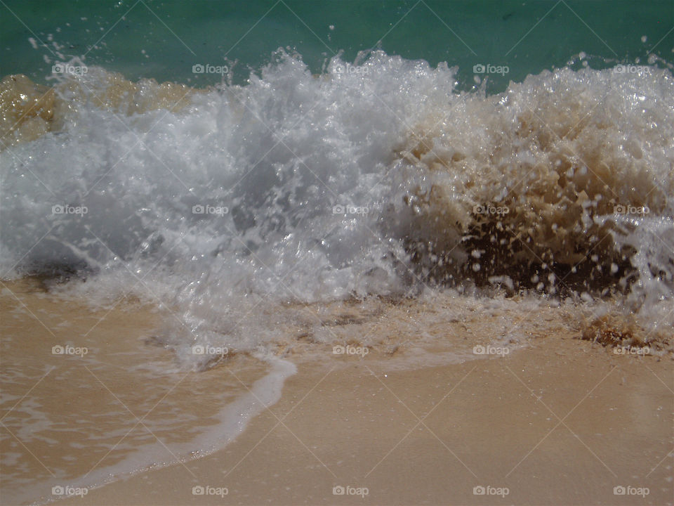 Pink Beach Waves
