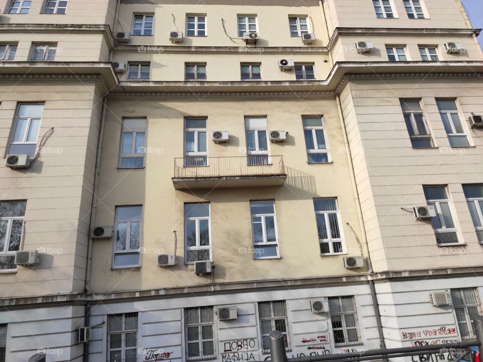Belgrade Serbia Faculty of medicine facade of the building