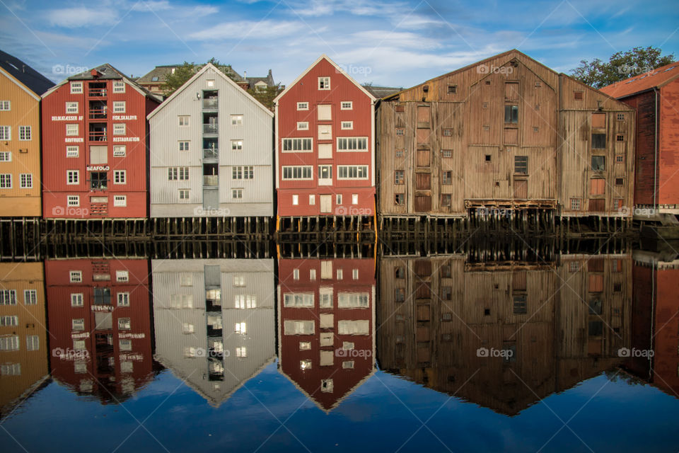 The old warehouses in Trondheim 