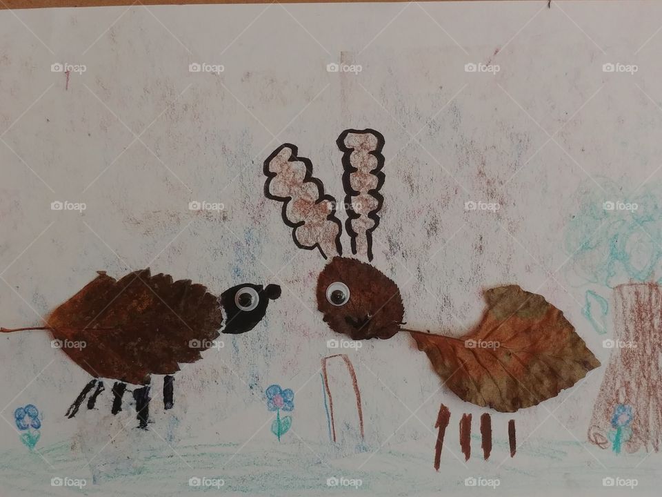 autumn herbst Blätter basteln bild picture käfer