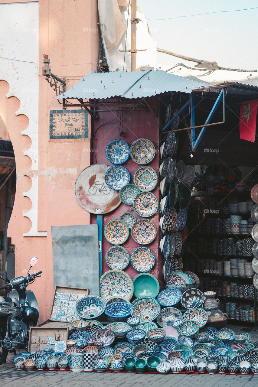 A beautiful picture of the traditional industry in Morocco