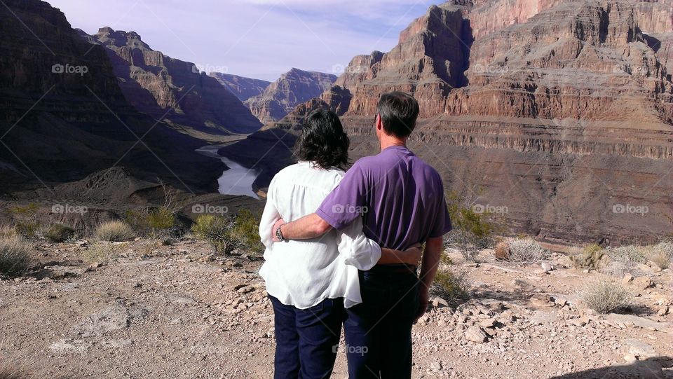 Grand Canyon overlook. my husband and I took a helicopter tour from Vegas to the Grand Canyon