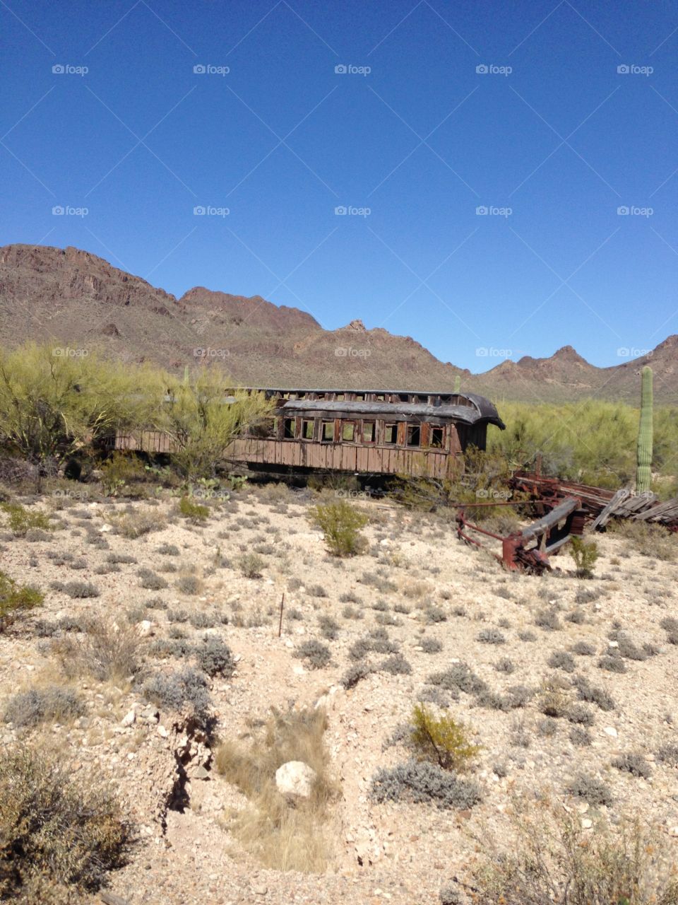 Desert train. Old Tucson movie set