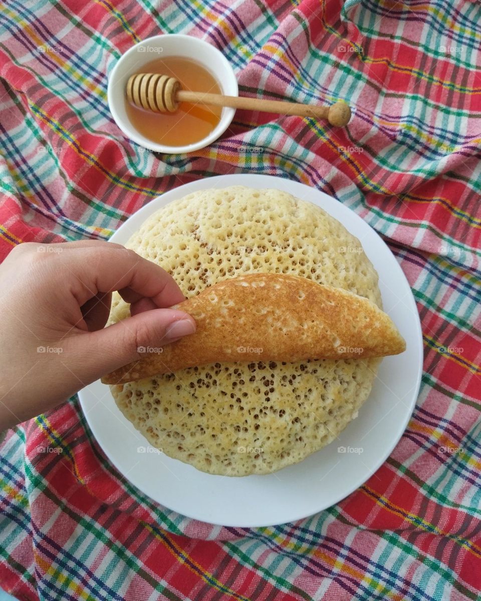 Thousand holes pancakes.