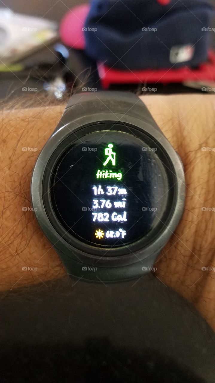 Quick afternoon hike using my Samsung Galaxy Gear S2 4g smartwatch