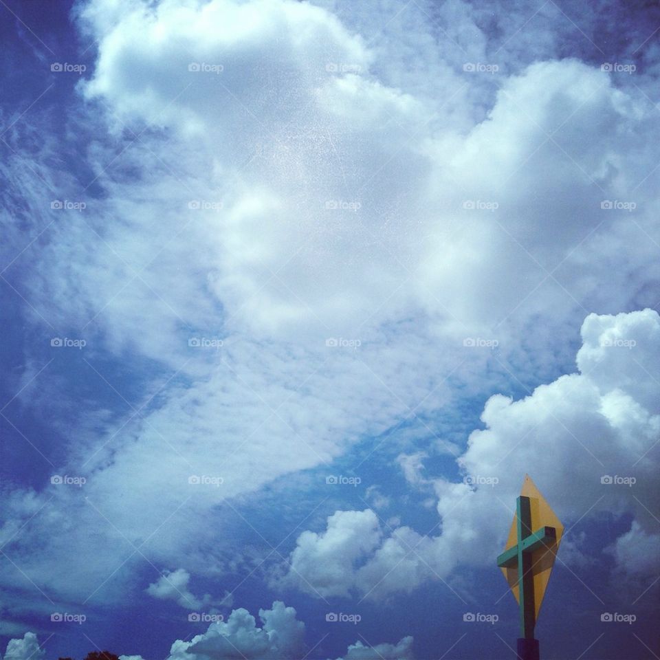 sky sign clouds simple by kaley.greer