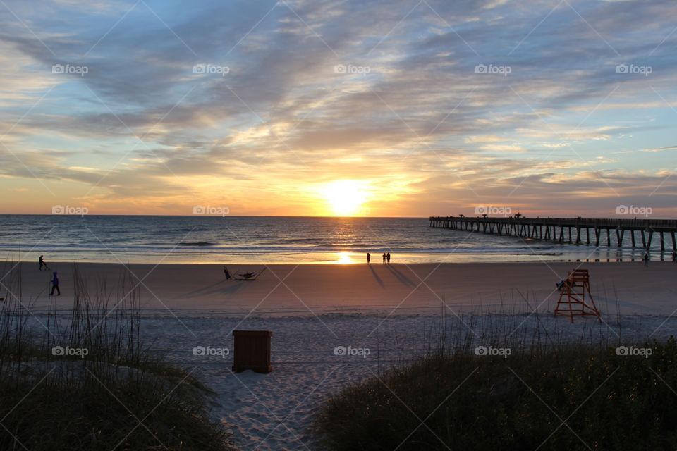 Beach sunrise