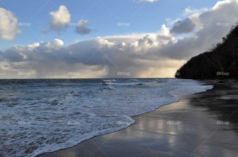 Water, Beach, Sunset, Ocean, Sea