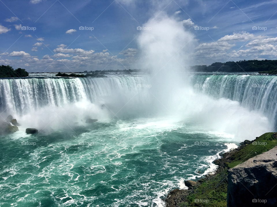 Scenic view of Niagara fall