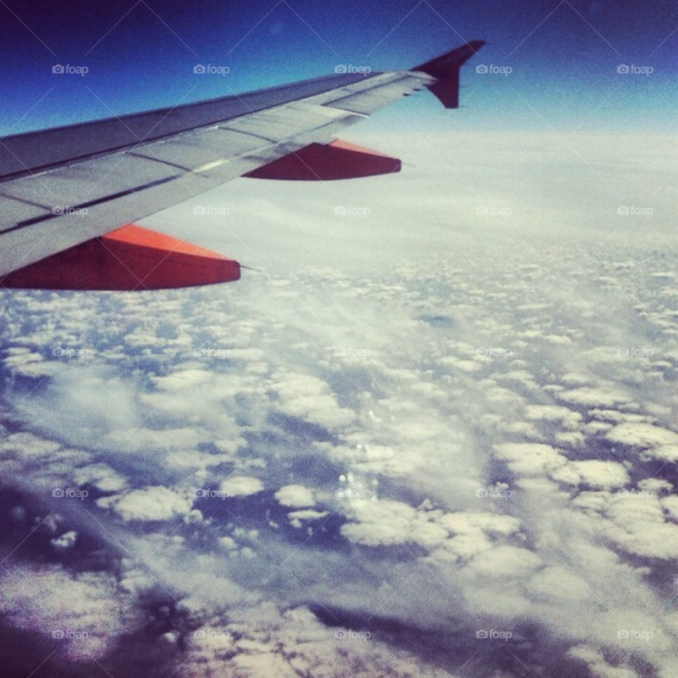 sky pretty clouds wing by Zita