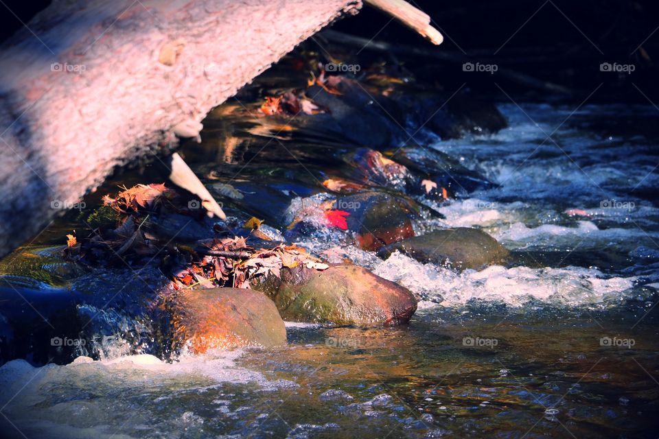 Streaming and rippling off the rocks