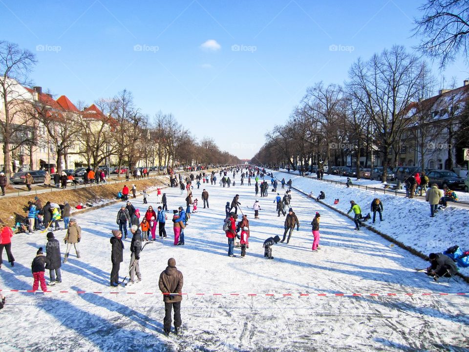 Ice skating at Nymphenburg 