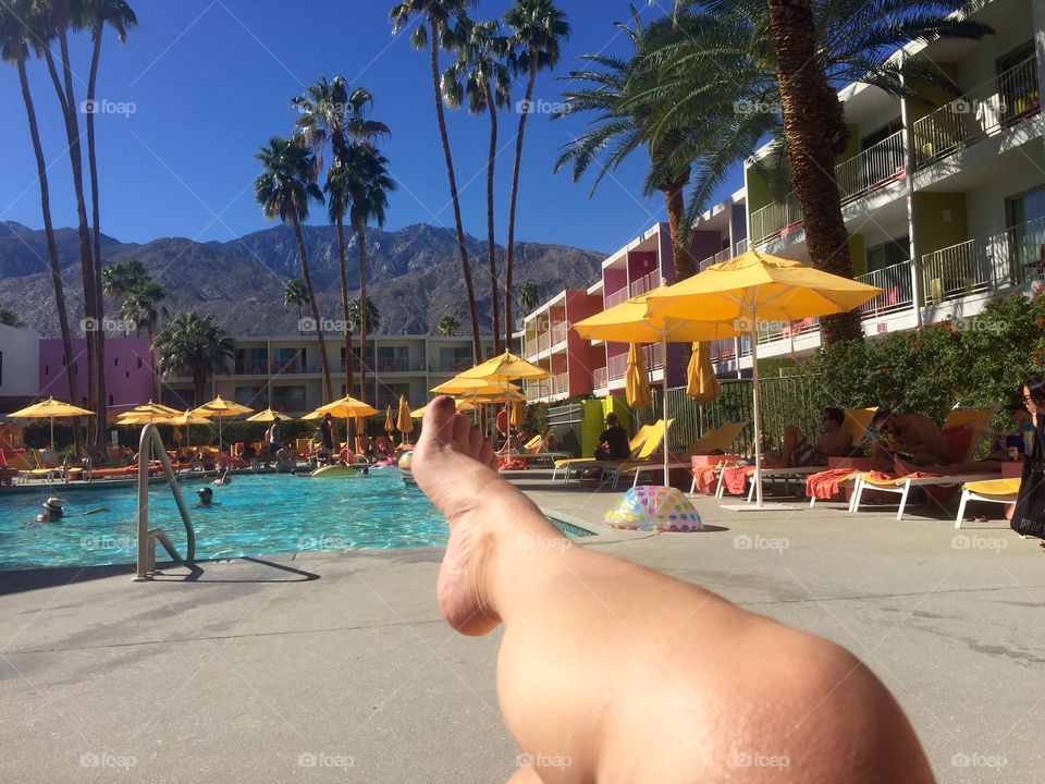 Relaxing in Palm Springs