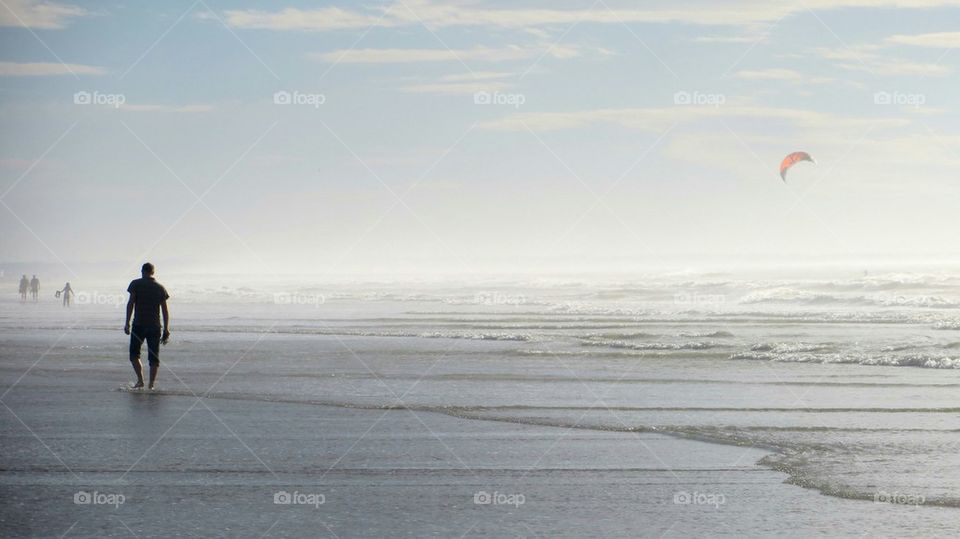 lonely on the beach