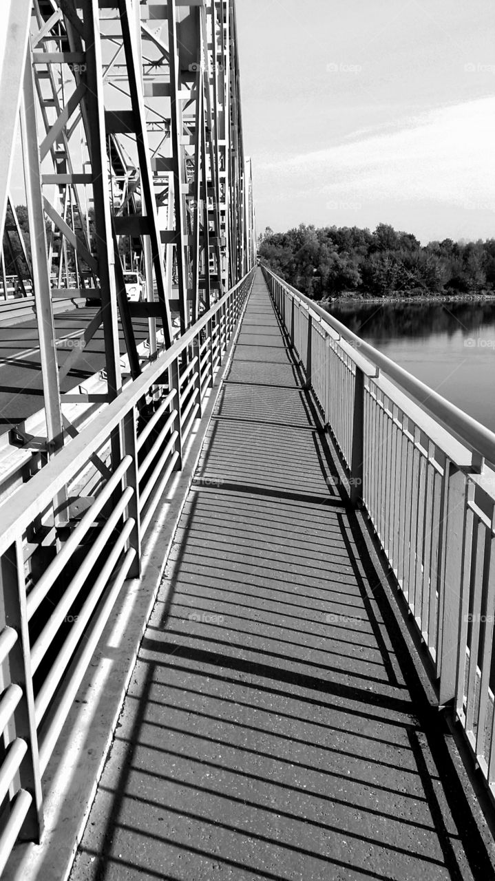 Bridge, No Person, Monochrome, Architecture, Reflection