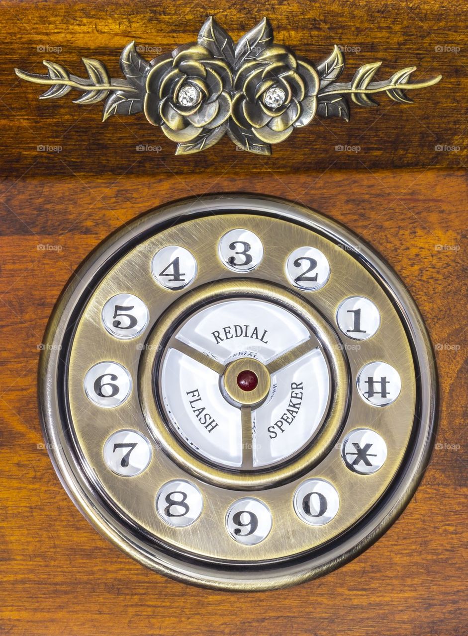 Vintage phone dial