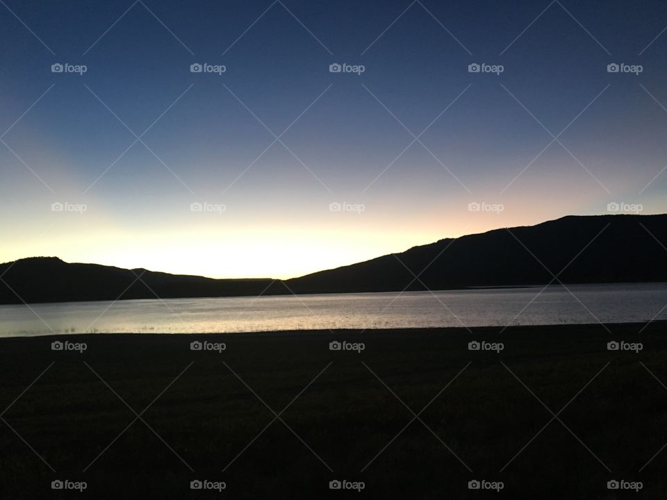 Sunset, Water, Landscape, Lake, Dawn