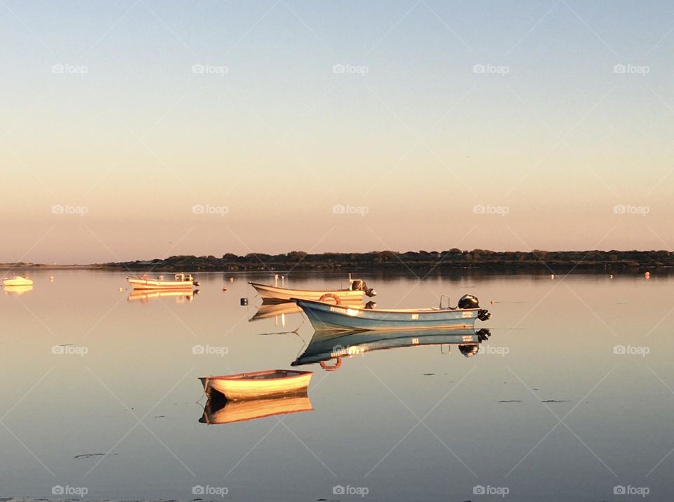 Boats on Ria Formosa