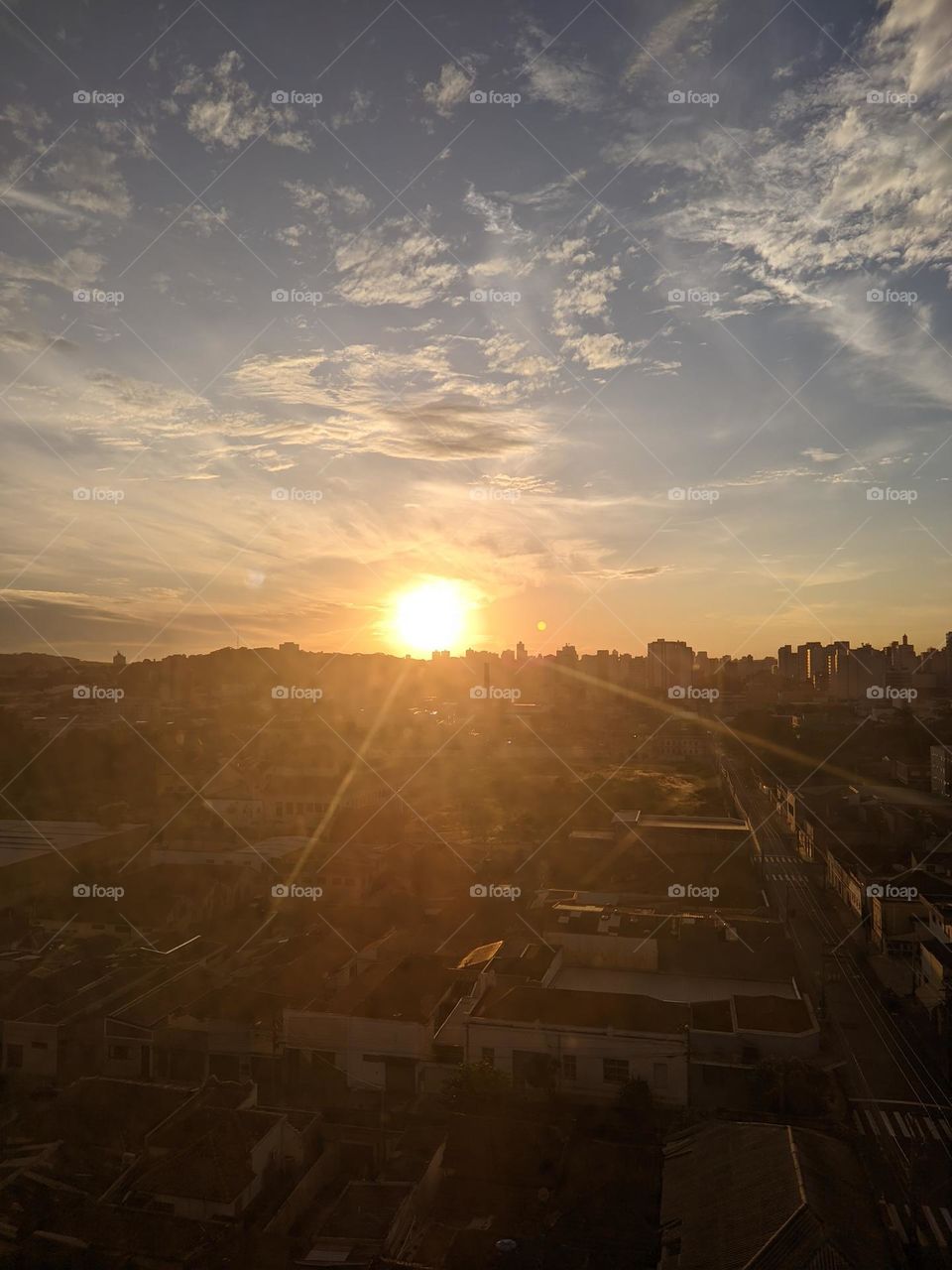beautiful image as I was received in Ribeirão Preto at sunset