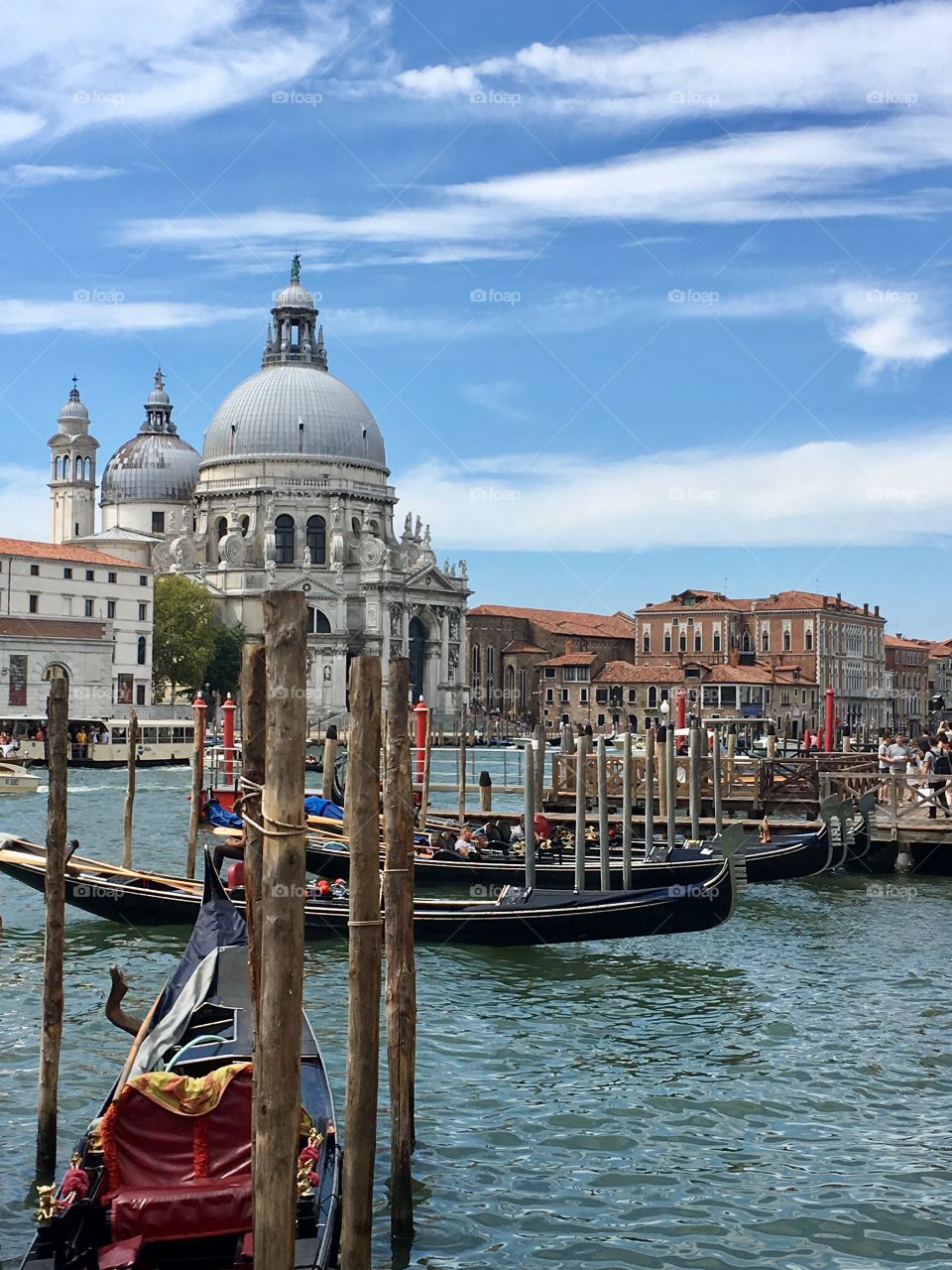 Venice's gondola stands