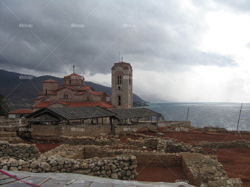 plaosnik church above lake ohrid