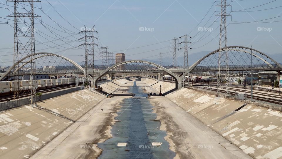 The recently completed (and reopened) Sixth Street Bridge connecting Boyle Heights and the Arts District. Authorities closed bridge due to “illegal activity” a few days ago but it is now drivable (until the next takeover). 