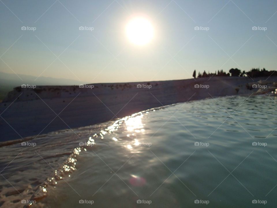 Pamukkale sunset