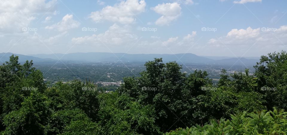 View of city. View looking out over the city of roanoke
