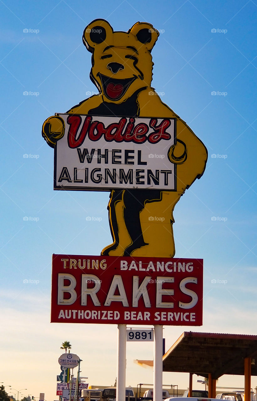 Vintage Bear Tire Store Sign
