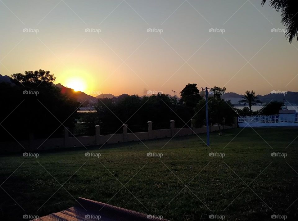 Sun set today's photo