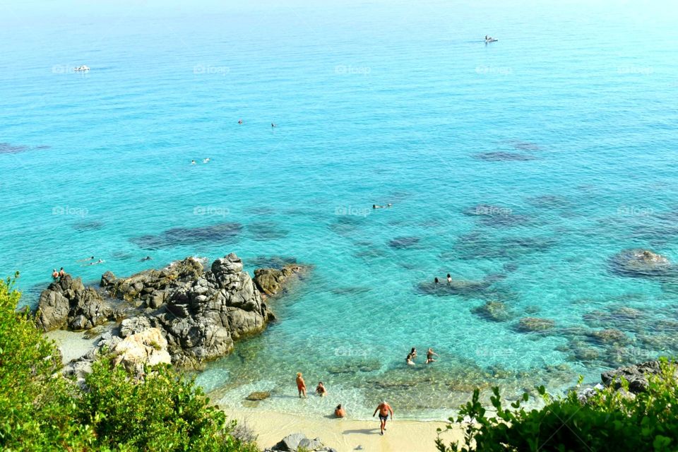 beautiful beach side in Italy