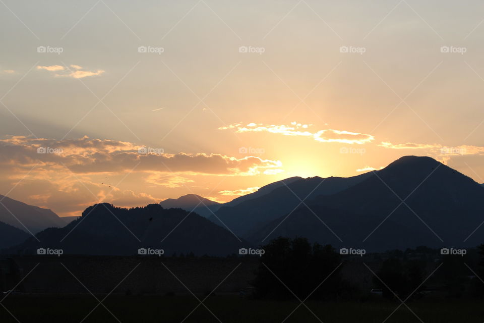 Beautiful Colorado sunset