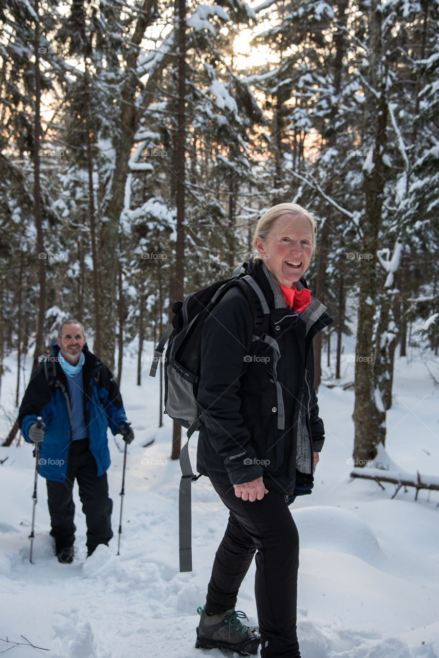 Hiking in December can be a little chilly, but it is fun to get out in the snow