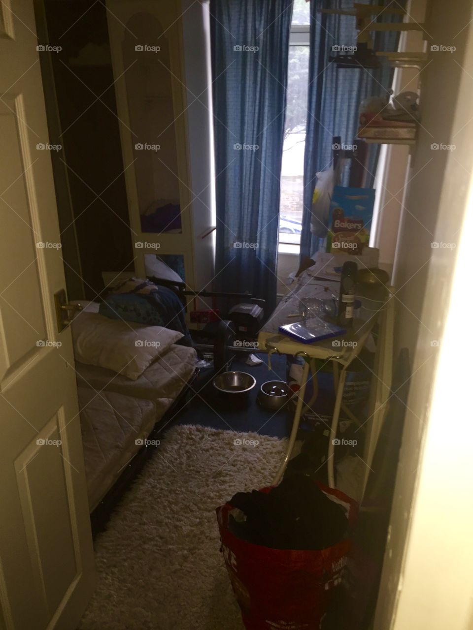Untidy bedroom, not everyone's a clean freak. 